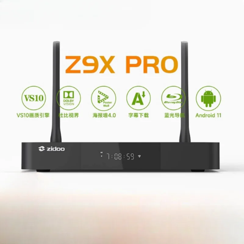 ZIDOO Z9X PRO 4K HDR Media Player, 4K Android , Android 11 OS, RTD1619BPD Quad-core 64bit Processor 4G+32G, VS10 Image Qua