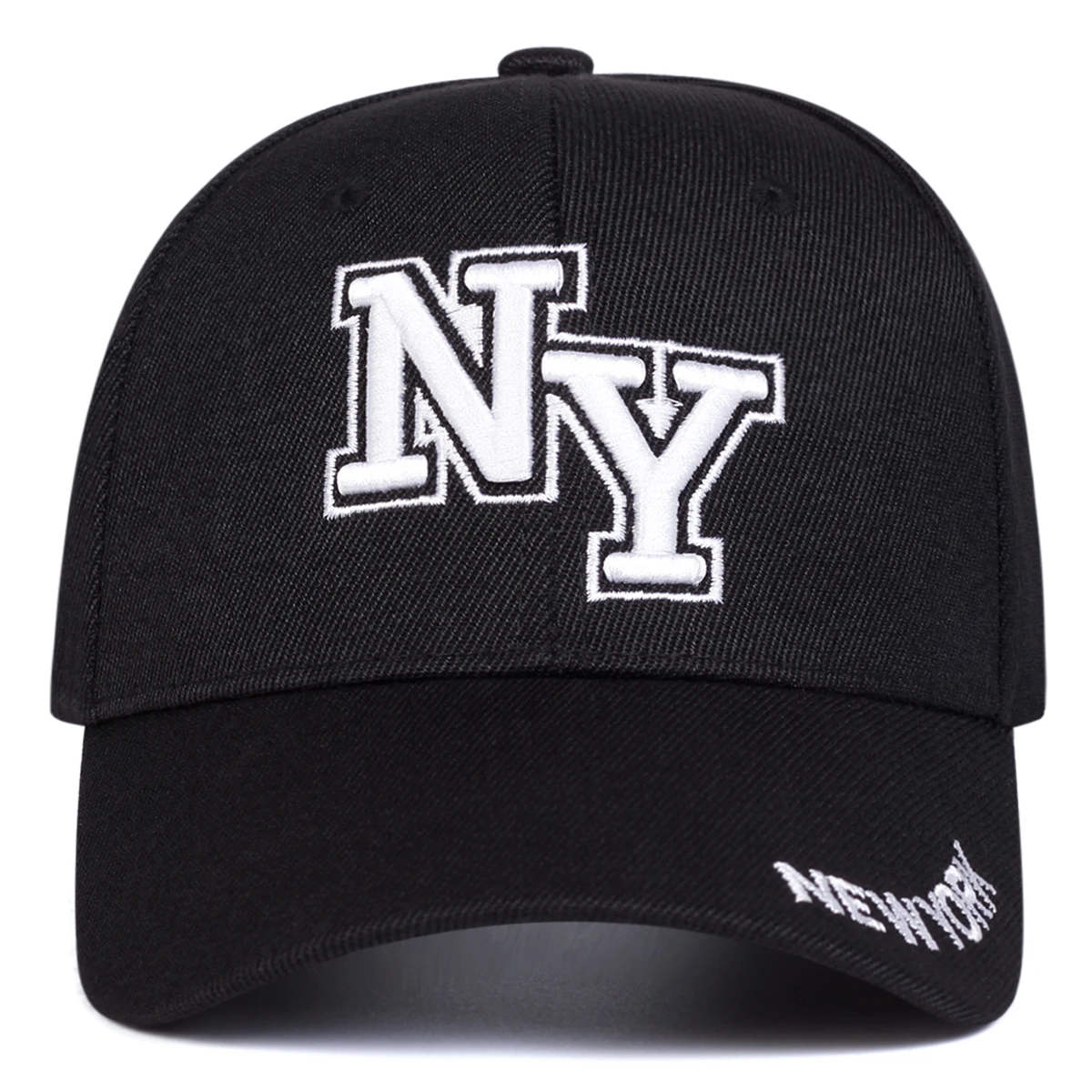 للجنسين نيويورك إلكتروني التطريز قبعات البيسبول الربيع والخريف في الهواء الطلق قابل للتعديل قبعات عادية واقية من الشمس قبعة قبعة رياضية