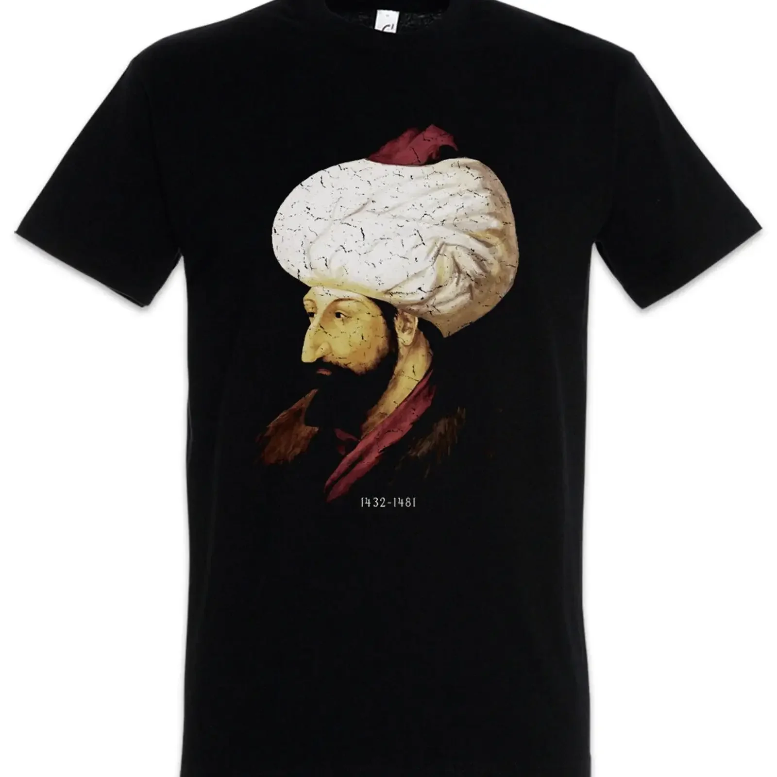 Mehmed II Fatih T Shirt the Conqueror Ottoman Sultan Turkey Turks vintage Washed homme streetwear Soft Slightly Unisex