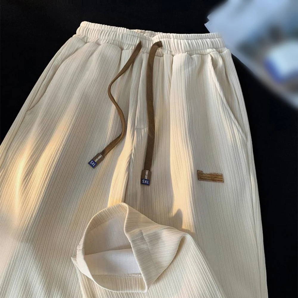 Vacation Outfits XL Wide-leg Pants Vacation Holiday Outfit Vintage Casual Lounge Moderate Elasticity Pure Color