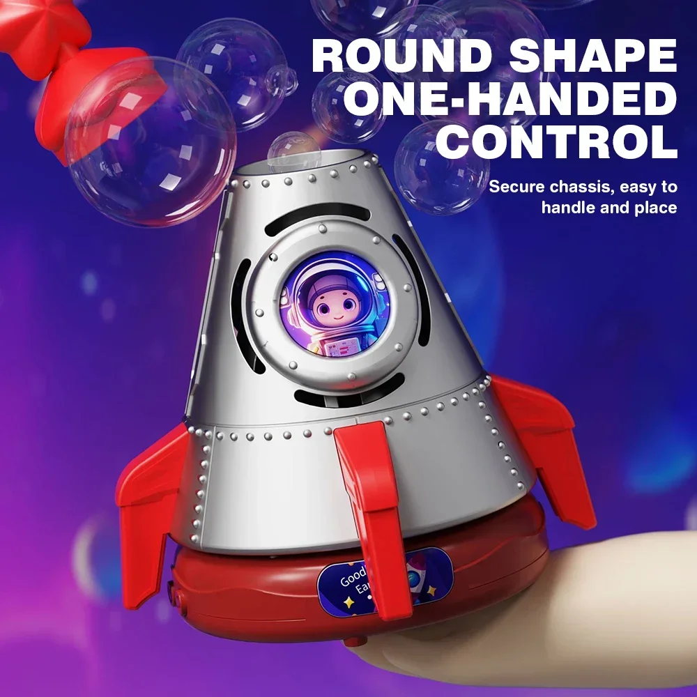 رائد الفضاء فقاعة بندقية رائد الفضاء آلة فقاعة منفاخ صانع البنادق تلقائيا ألعاب كهربائية للأطفال في الهواء الطلق حفل زفاف #3