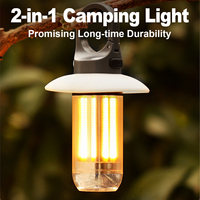 Usb Rechargeable Led Camping Light Waterproof Outdoor Post Lantern Garden Floor Fence Household Column Lamp Multifunctional Work