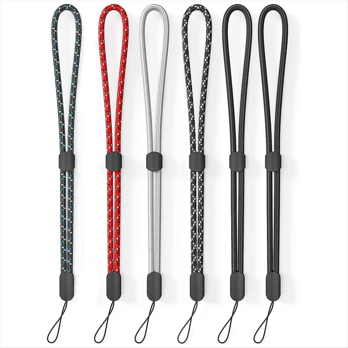 A24I Hand Wrist Strap Lanyard, 6 Pack Adjustable Colorful Nylon Hand Wrist Straps for , Camera, Keys, Keychain, Phone, D