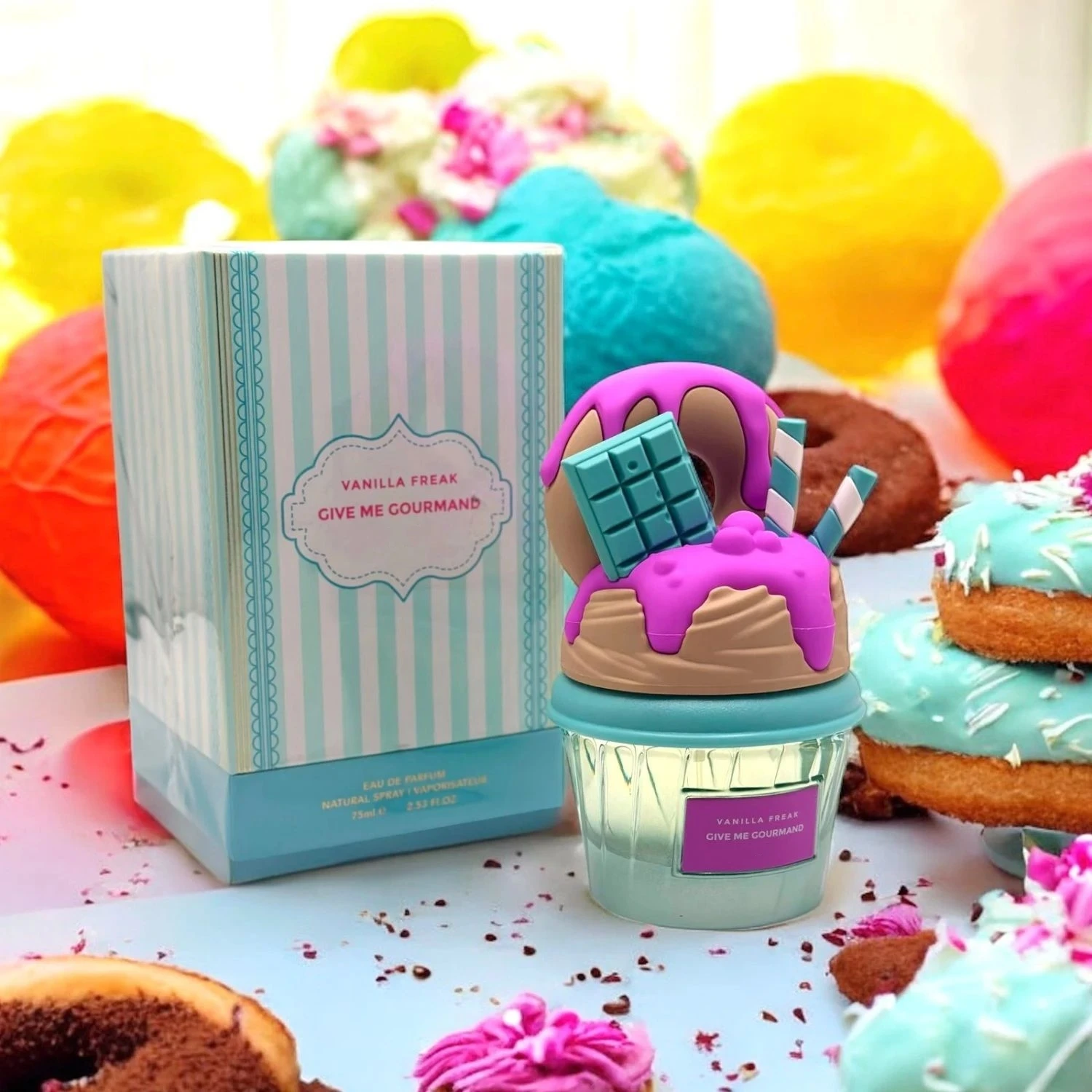 

75 мл женская парфюмерная вода Sweet Gourmand - аромат ягод, ванили, сливок и мороженого, с феромонами, стойкий соблазнительный аромат