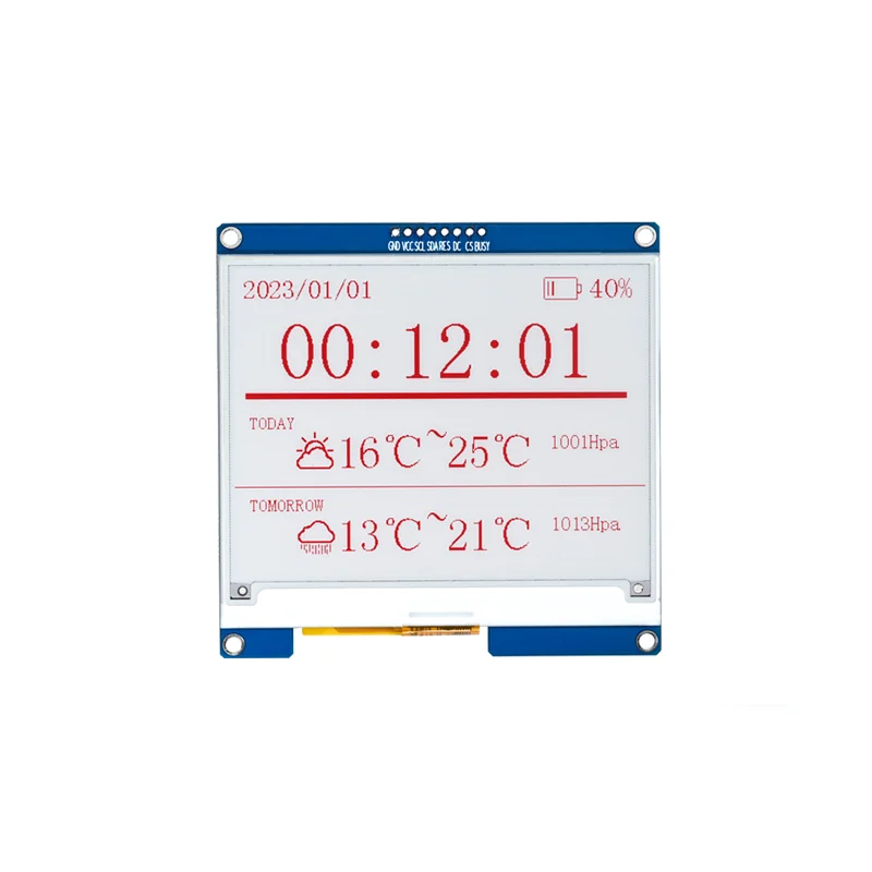 4.2 inch E-Paper ink Screen Module 400*300 Resolution Black White And Red Three-Color EPD SSD1683 Driver SPI Interface 8Pin