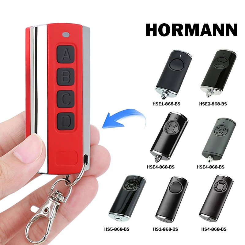

HORMANN BS BiSecur Garage Door Remote Control For HORMANN HSE4 HSE2 HSE1 HS5 HS4 HS1 HSP4 HSS4 HSD2 868 BS 868MHz Gate Opener