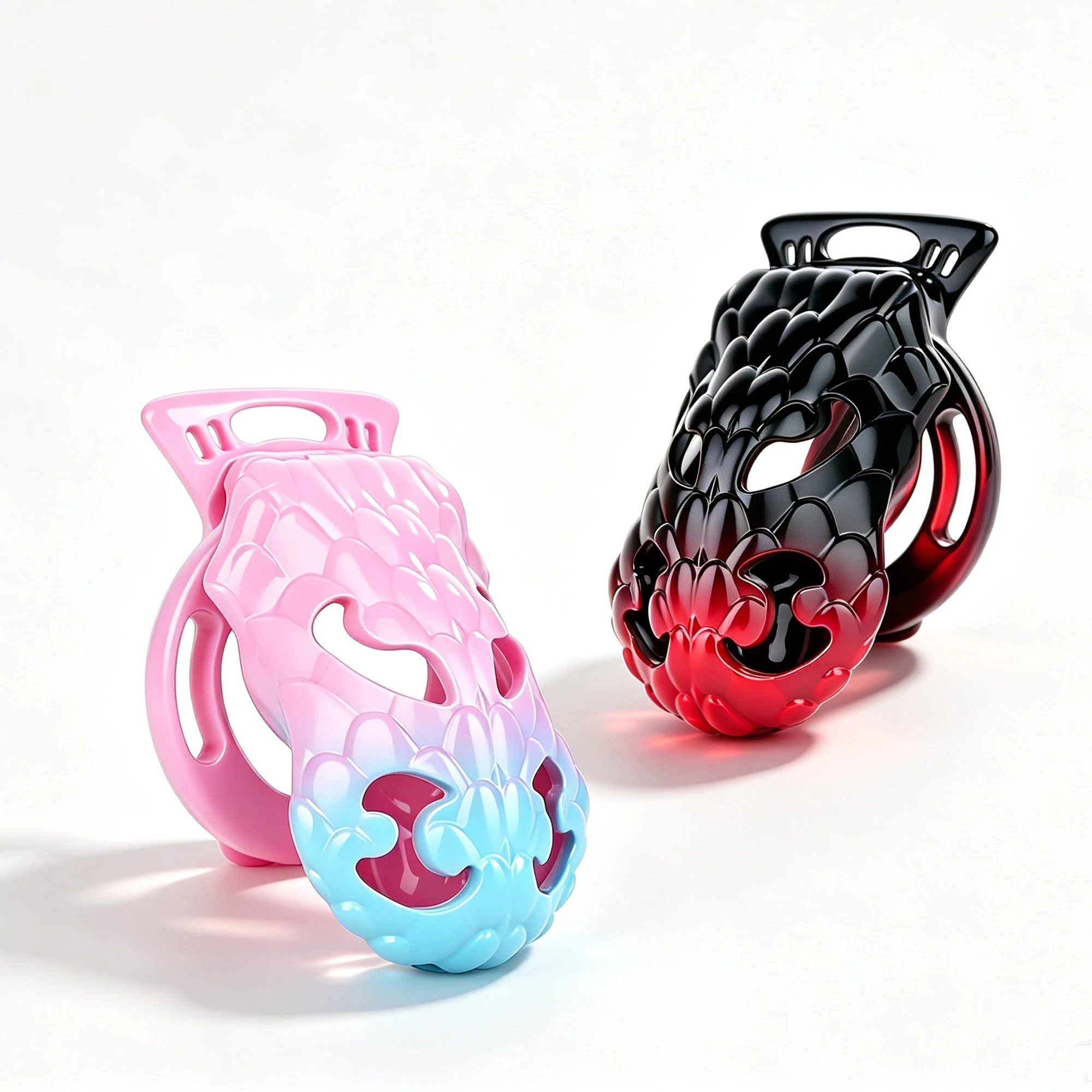 New Mamba Scale Chastity Cage Breathable Resin Male Chastity Lock Device SM Bondage Multi-size Penis Lock Flirting Sex Toys 18+