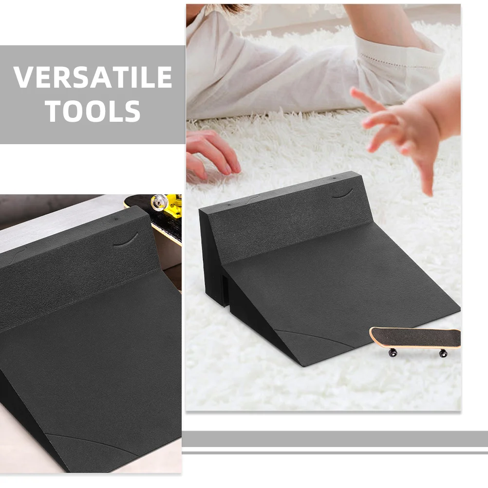 Rampe de parc de Skateboard à doigts, 2 pièces, ensemble d'obstacles de Skateboard en plastique réutilisable pour la pratique du touche, compétences de Coordination pour enfants