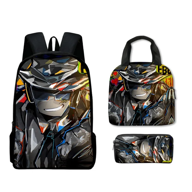 

Creative Cartoon Popular Game ROBLOX Primary and Secondary School Students Schoolbag Backpack Lunch Bag Pencil Bag School Bag