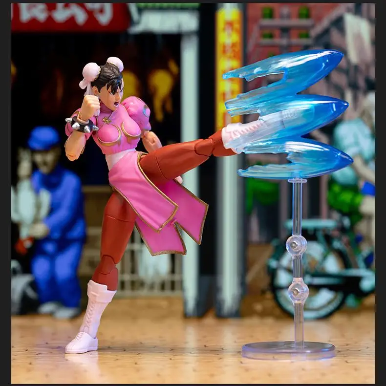 In Stock Jada toys 6-inch DIY Street Fighter 2 SDCC limited edition Spring Pink Action Figure Model Toys