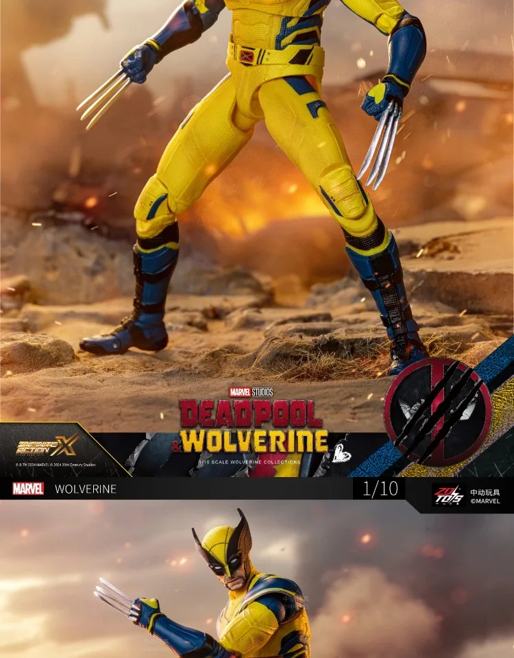 ZD Toys film 1:10 Deadpool & Wolverine Action figures Deadpool Boxed Wolverine Collection Adult Action Figures