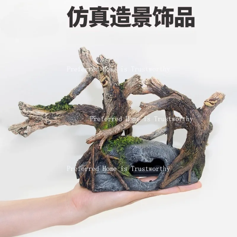 

Золотая рыбка Банка Пейзажный орнамент Смола Уникновение дома Экологический пейзаж Кустарники Корни деревьев Зеленые растения