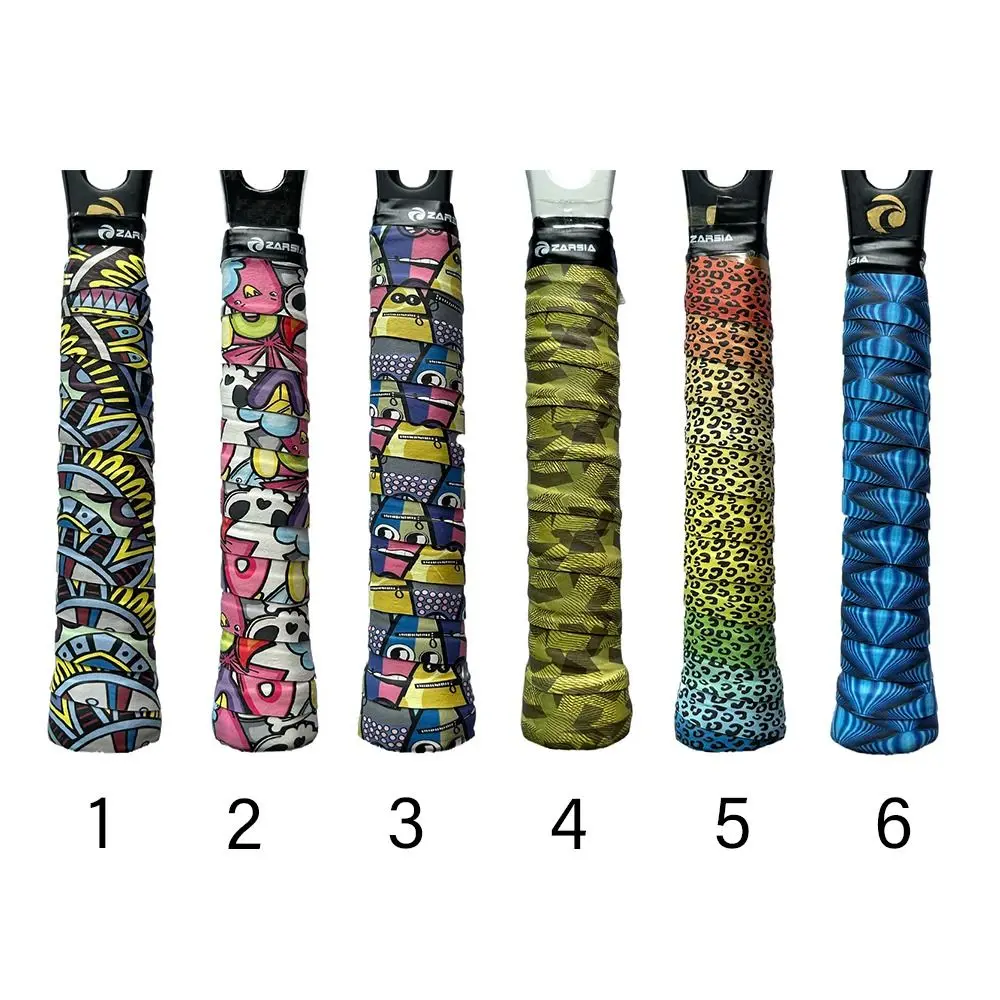 Surgrips multicolores pour raquette de badminton, absorption des chocs, auto-adhésif, bandeau anti-transpiration, pagaie de tennis, fournitures de