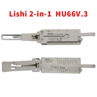 Lishi 2 en 1 HU66 para VW Audi Skoda puerta abierta de coche herramienta de selección Lishi HU66V.3 herramienta de cerrajero