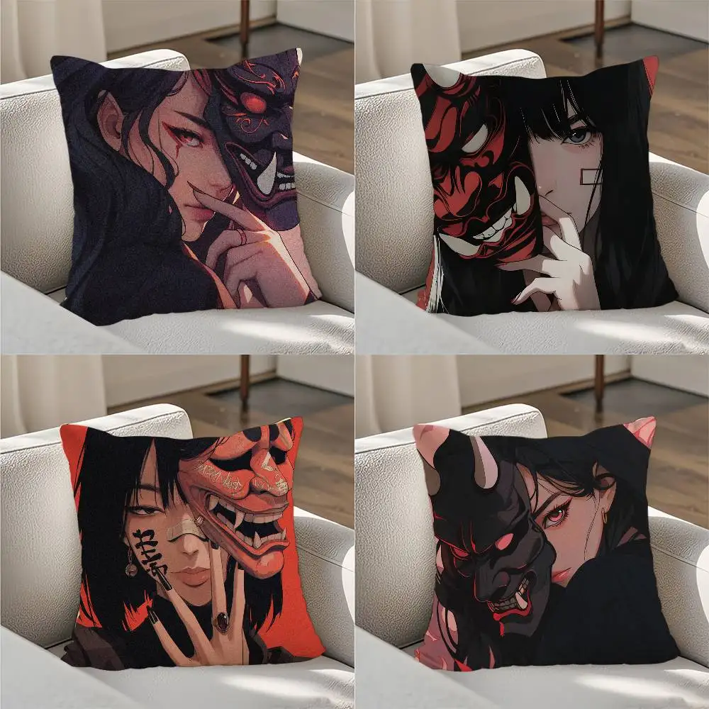

Masque Fille Vitesse Tapis De Souris Pillow Case Luxury Double-sided For Car Pillows 45x45 Cushions Cover Home And Decoration