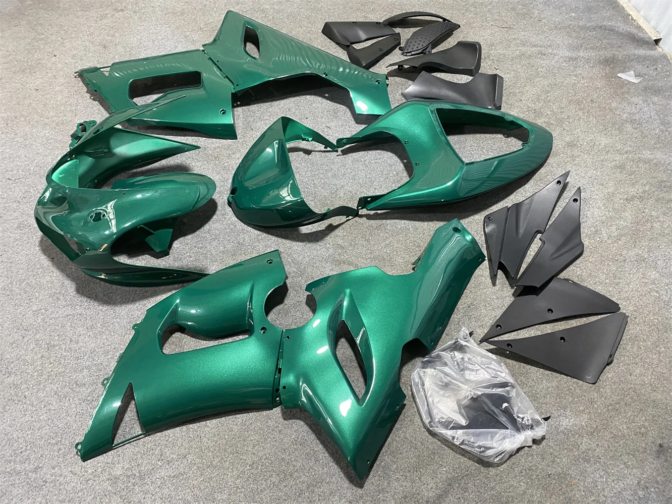 Motorcycle Fairing Suitable for Kawasaki ZX-6R 05-06 Year 6R 636 2005 2006 Fairing Cyan