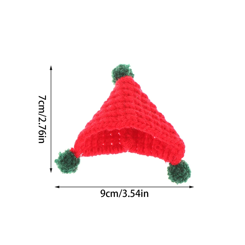 قبعة محبوكة قطيفة للأطفال ، إكسسوارات فستان صغيرة ، ألعاب التظاهر باللعب ، ديكور دمية دمية