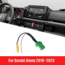 Vkauto Rear View Camera RCA Video Plug Adapter Cable For Suzuki Jimny 2018 2019 2020 2021 2022 2023 Camera Work With OEM Unit