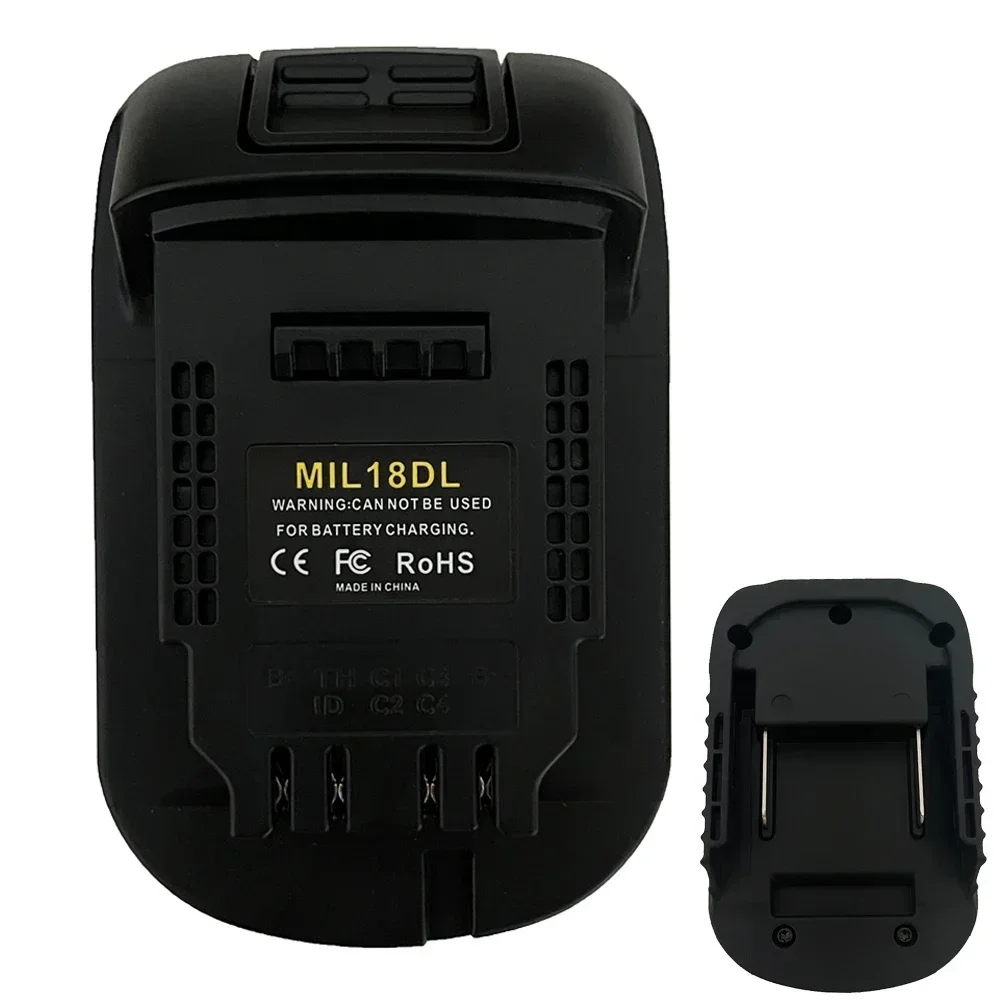 MIL18DL Battery Adapter for Milwaukee 18v Lithium Battery Convert to for DeWalt 18V 20v Max Lithium Power Tools Battery Adapter