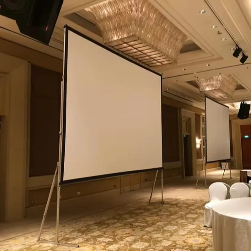 200 Inch Foldable Reflective Projector Screen Portable Outdoor for Home Theater Compatible