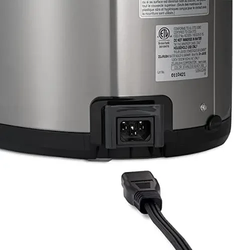 FREE.CV-JAC50XB rapide 5.0 Litres VE Hybrid Water Bomicrophone and Warmer (Noir inoxydable)