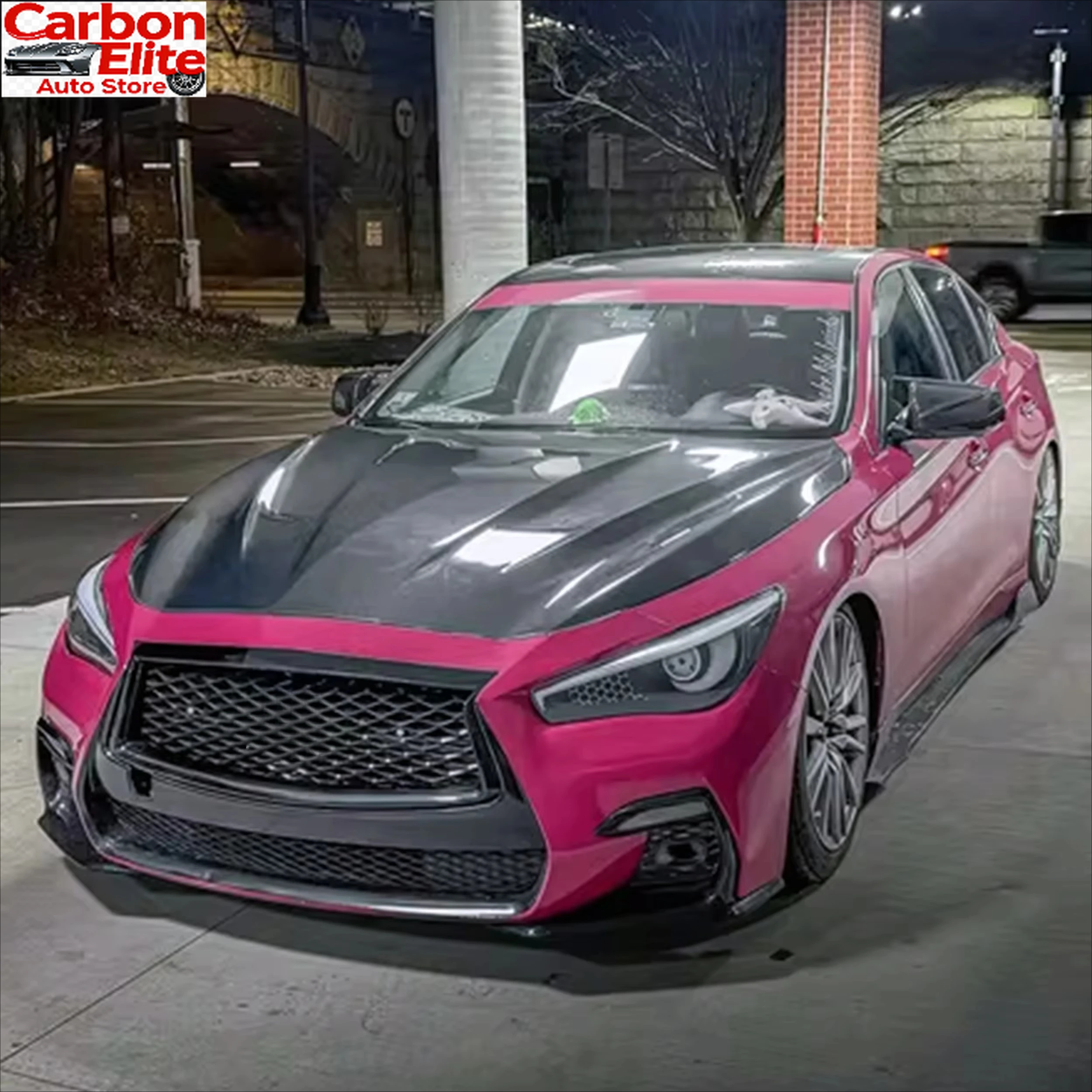 

Premium Real Carbon Fiber Engine Hood ForInfiniti Q50 Q50L 2014-2020 MP Style