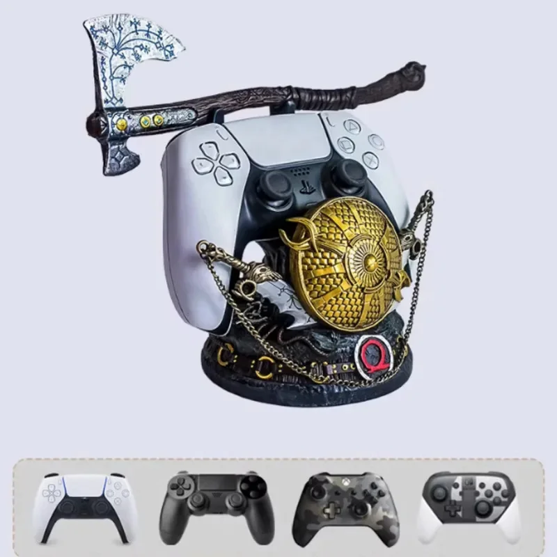 

Controller Storage Bracket God Of War Kratos Leviathan Axe Chaos Blade DualSense Bracket Resin Holder Birthday Present For Boy