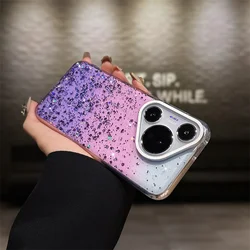 Glanzend Roze Telefoonhoesje Voor Huawei Pura70 Pro + Ultra Case Anti Drop Bescherming Cover Bumper