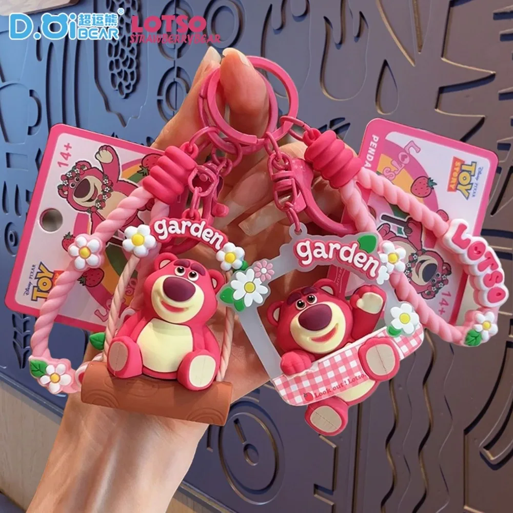 Portachiavi originali della serie Lotso Garden Zaino versione Q del fumetto Portachiavi creativi Accessori decorativi pendenti Regali di festa