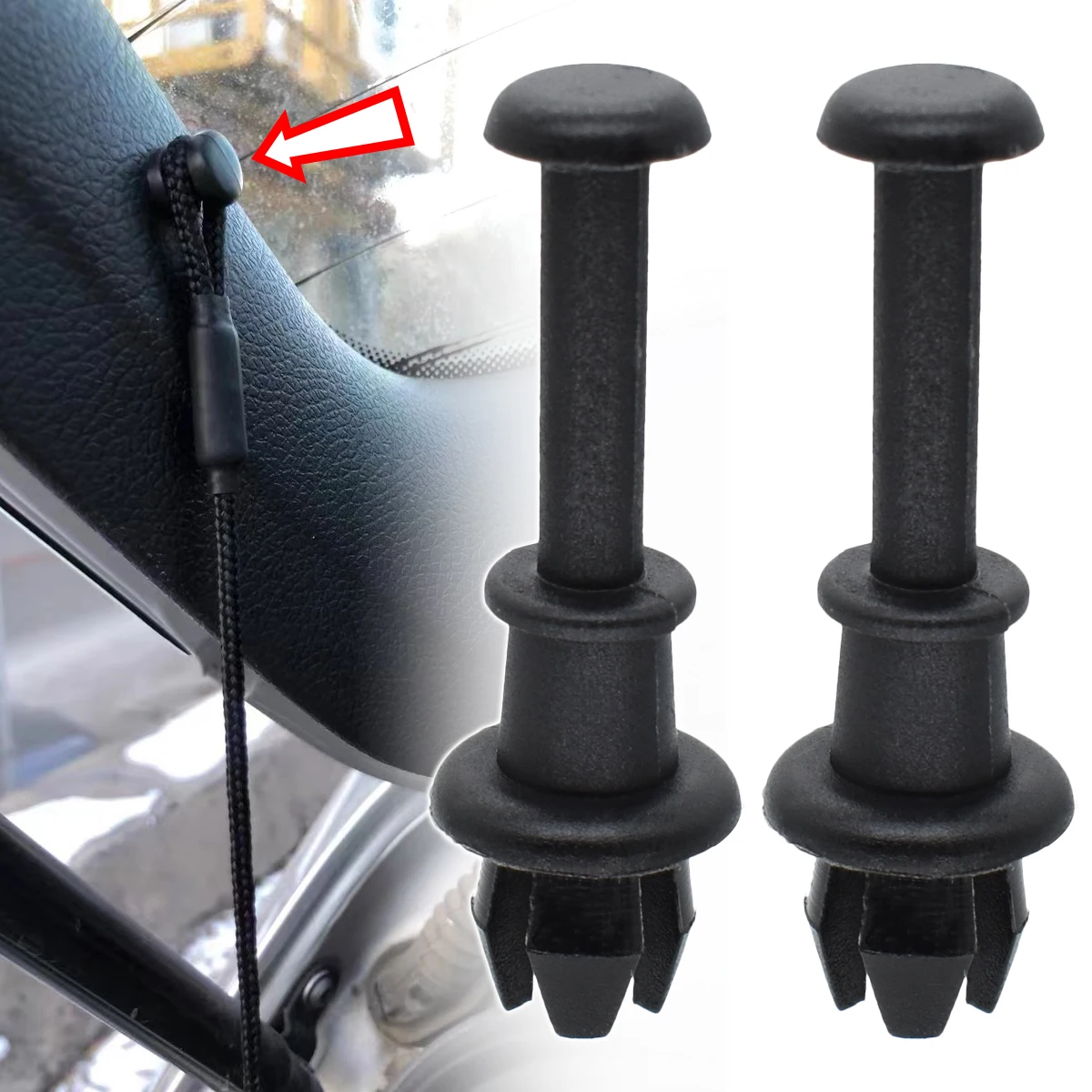 2pcs For Seat Altea Arona Ibiza 6L 6J 6F Leon 1M 1P Mii Toledo 5P KG Parcel Shelf String Clips Holder Pivot Hanger 1M6867574A