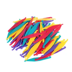100Pcs Dental Orthodontic Elastic Placer Orthodontic Rubber Band Hook for Braces Assorted Color