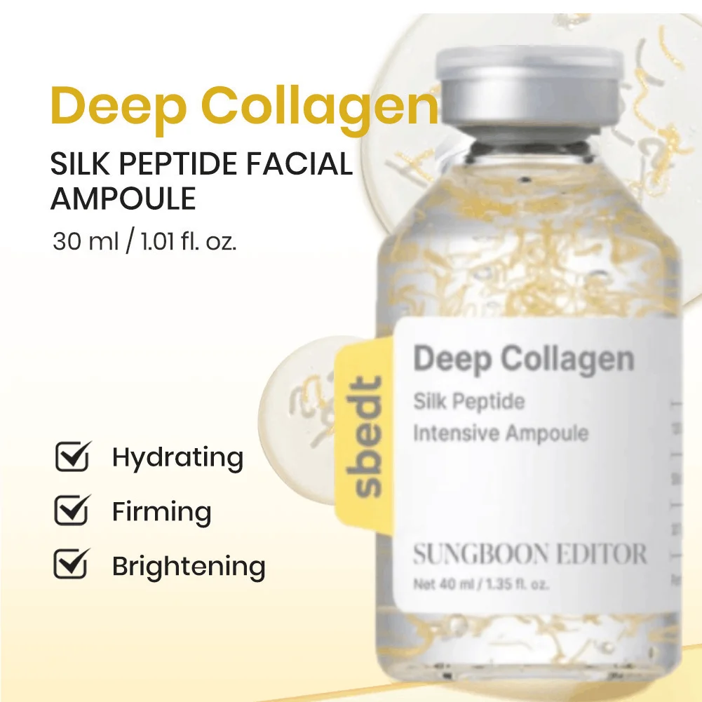 40ml Silk Collagen Polypeptide Amphible Anti Wrinkle Essence Lifting and Tightening Facial Deep Hydration Nourishment Skincare