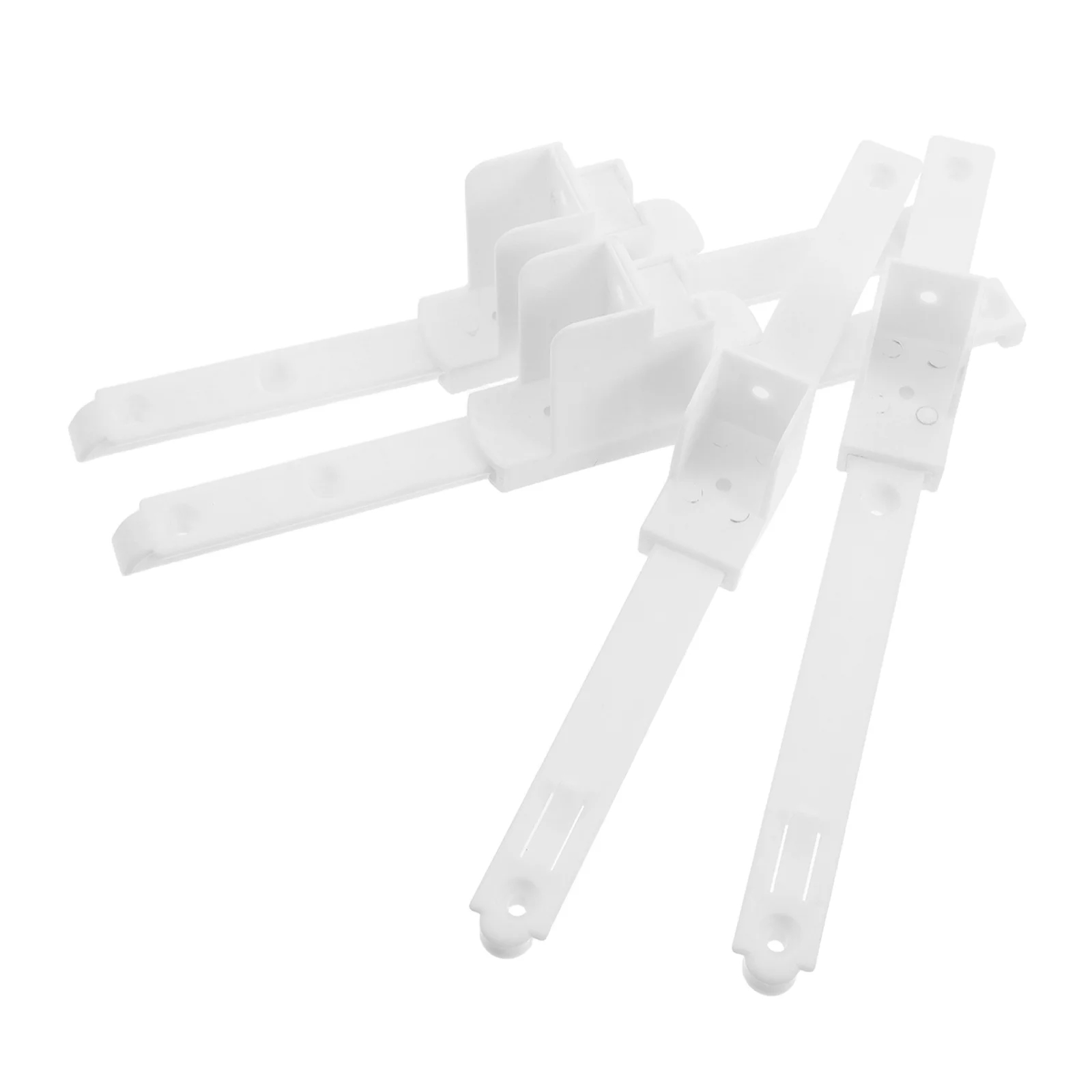 

4Pcs Universal Bed Rail Lifter Connector Plastic Fixed Rail Joiner Adjustable Bed Frame Hardware Guide Bar Connector