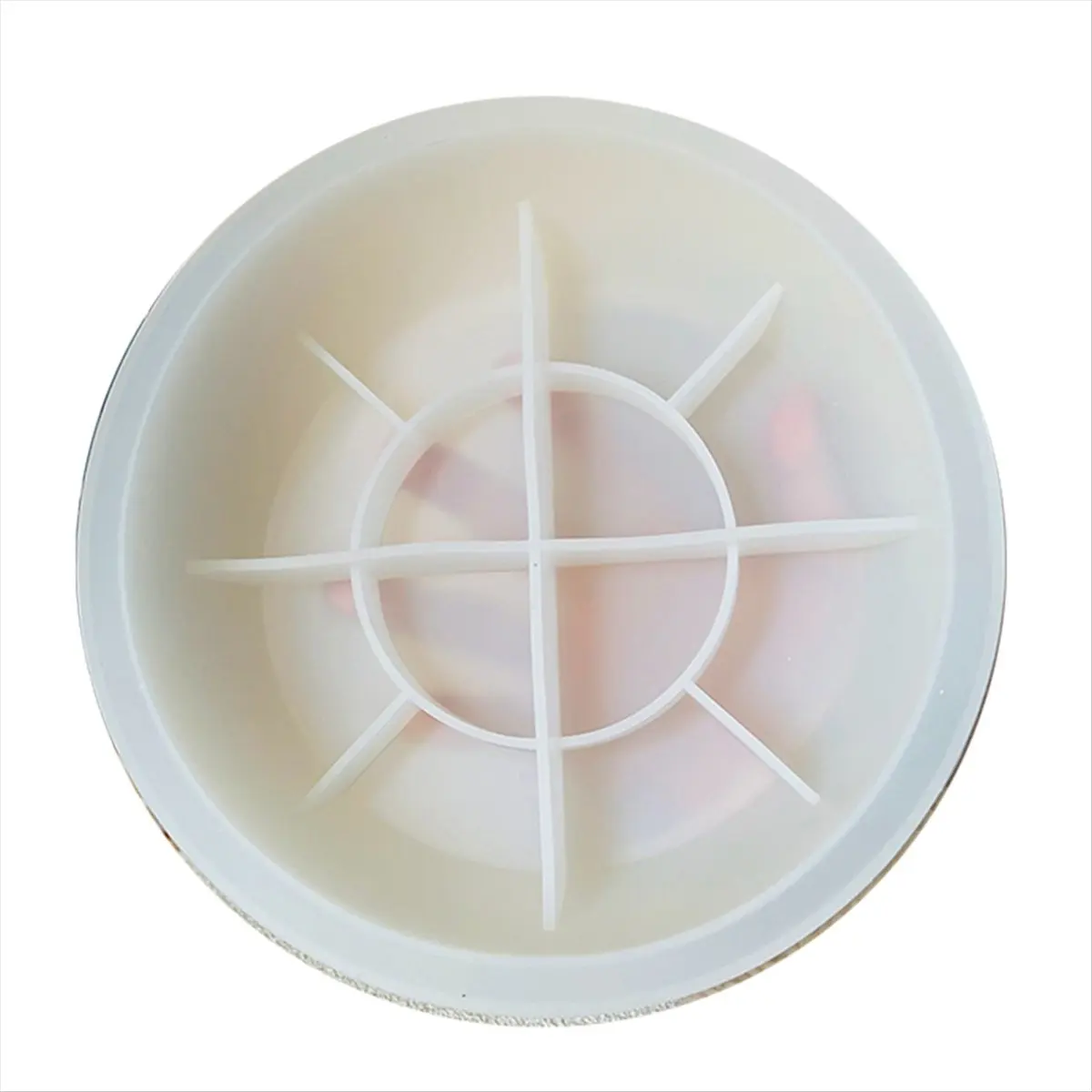AB09 Round Cement Bowl Flowerpot Mold Terrazzo Concrete Candle Cup Vessel Silicone Mold Epoxy Resin Clay Large Bowl Storage