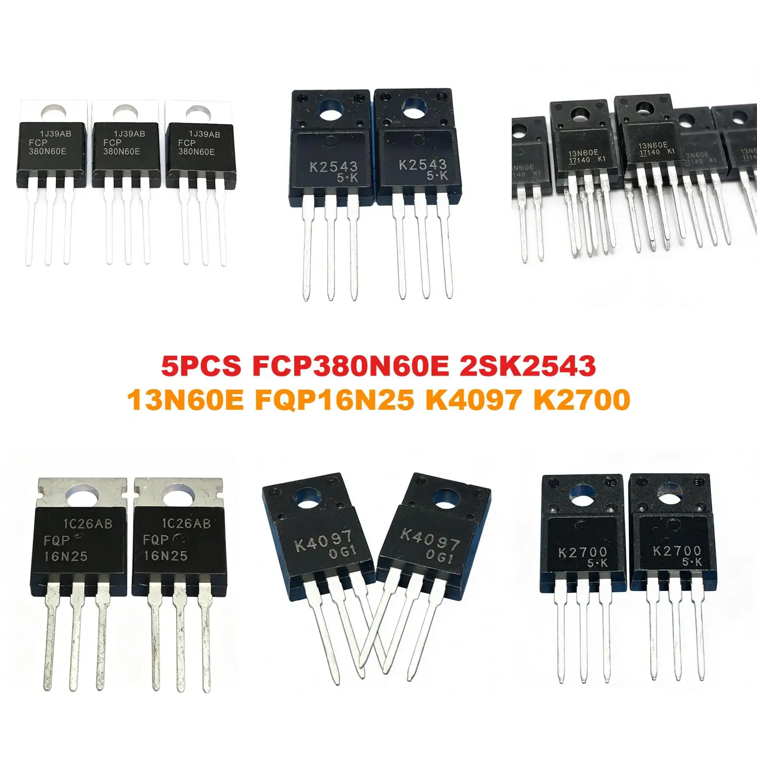 FCP380N60E 2SK2543 13N60E FQP16N25 K4097 K2700