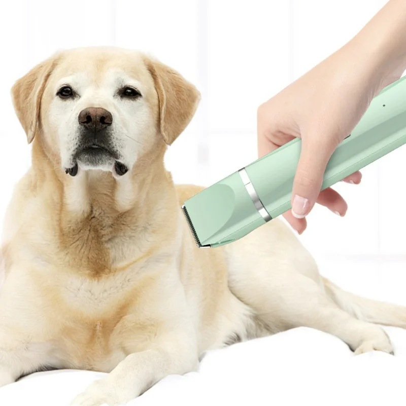 ماكينة تشذيب شعر الحيوانات الأليفة 4 في 1، ماكينة تشذيب شعر القطط، مطحنة أظافر احترافية قابلة لإعادة الشحن للكلاب