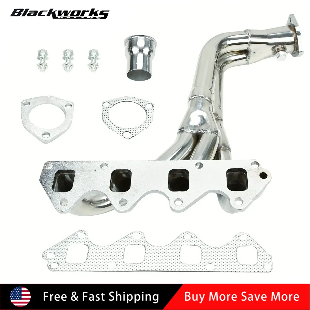 Stainless Steel Manifold Exhaust Header Sliver For 1989-1994 Geo Tracker 1.6L SOHC L4 1986-1996 Suzuki Samurai 1.3L SOHC