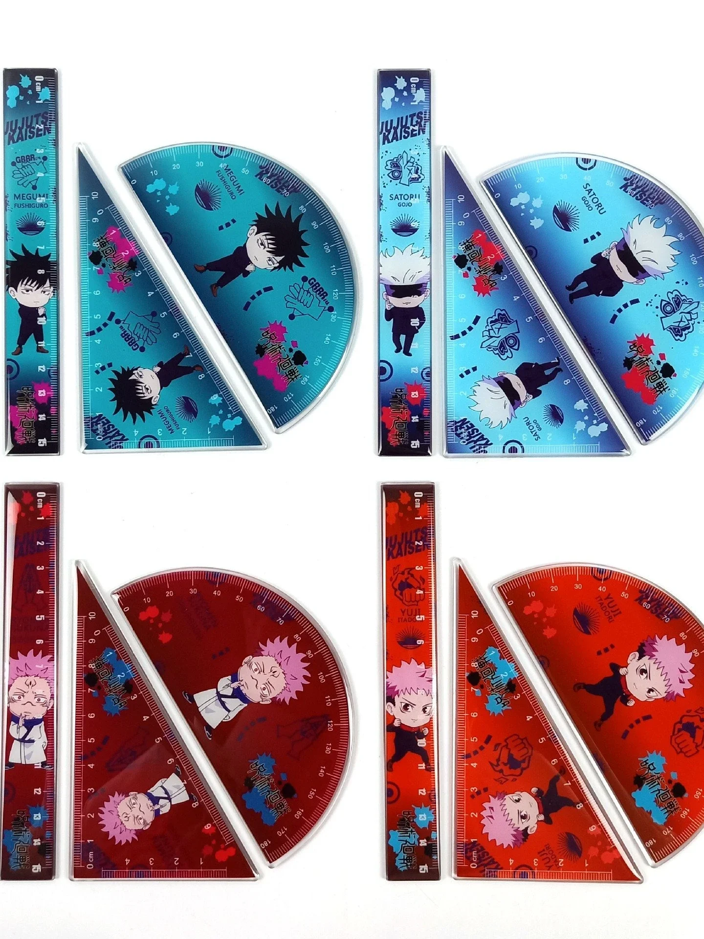 Anime Jujutsu Kaisen Satoru Gojo Inumaki Toge Fushiguro Megumi Cosplay Ruler Acrylic Glue Type Delicacy School Supplies  Ambitus