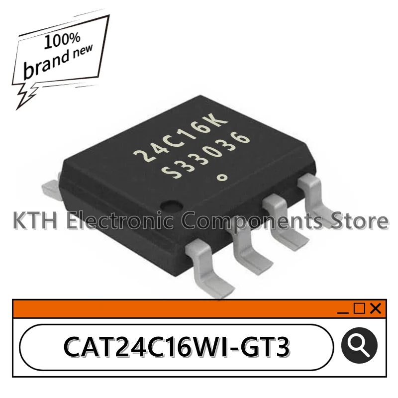 

10Pcs/lot CAT24C16WI-GT3 24C16K EEPROM Memory IC SOIC-8 16Kbit 100% new imported