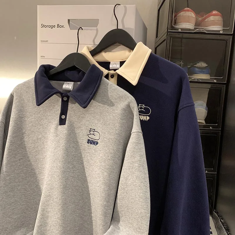 

Loose Casual Men's Ne Sweatirt Spring Autumn New Sle College Sle Top High Sensation Japanese Trend Brand Youth P...