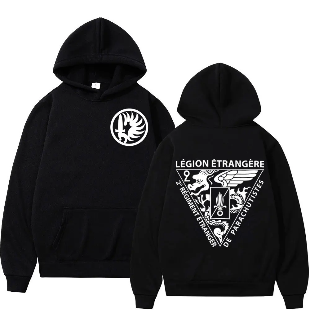 

Foreign Legion 2 REP Print Hoodie Men's Fashion Trend Vintage Sweatshirts Autumn Winter Long Sleeve Fleece Pullovers Streetwear