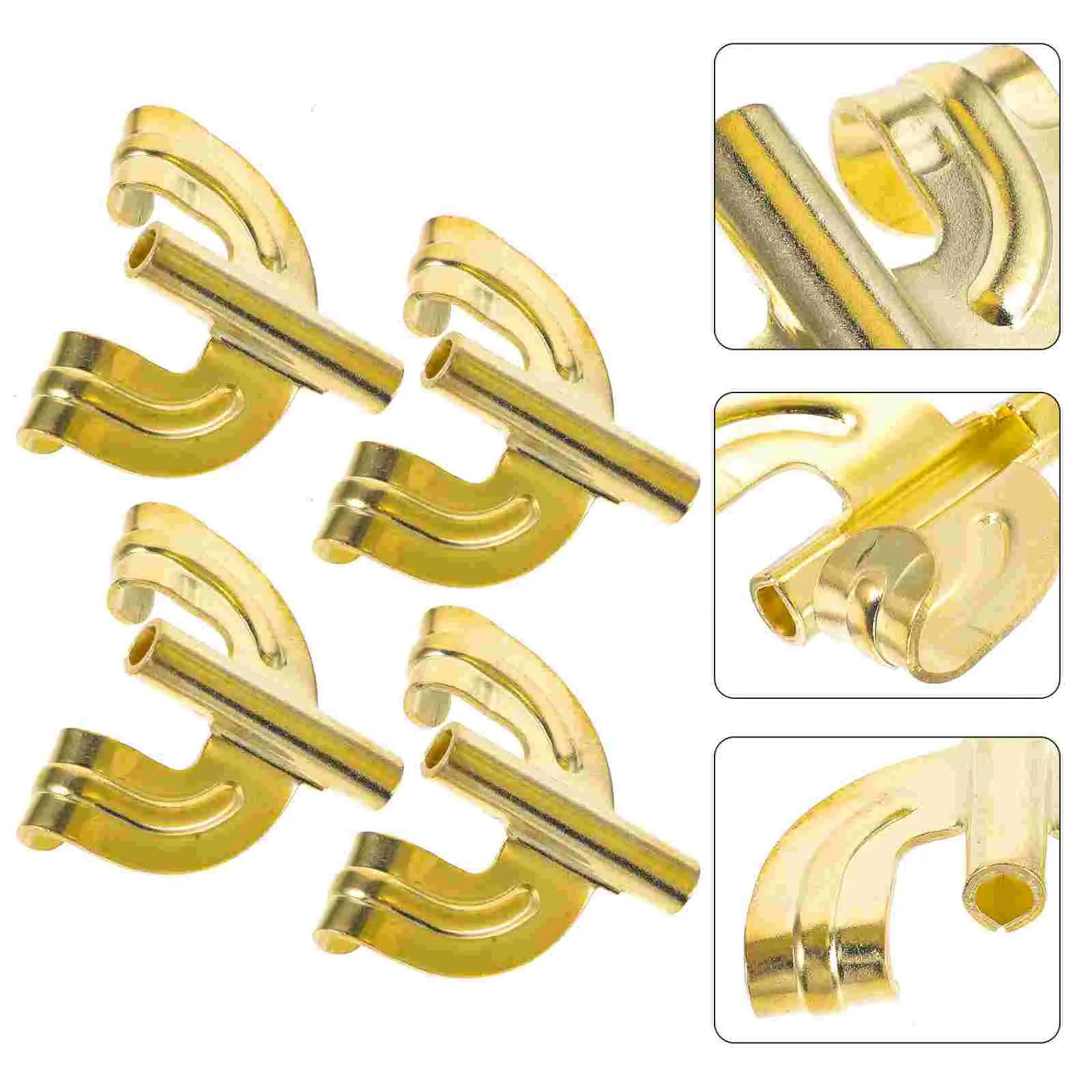 4 Pcs Jazz Drum Accessories Snare Modulator Air Drumsticks Tuner Key Replacement Bass Claw Hook Fixing Portable
