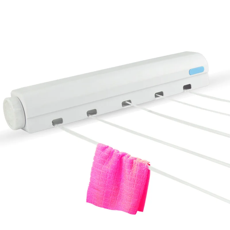 Automatic Retractable Clothesline Drying Rack Convenience Clothes Dryer For Indoor Outdoor