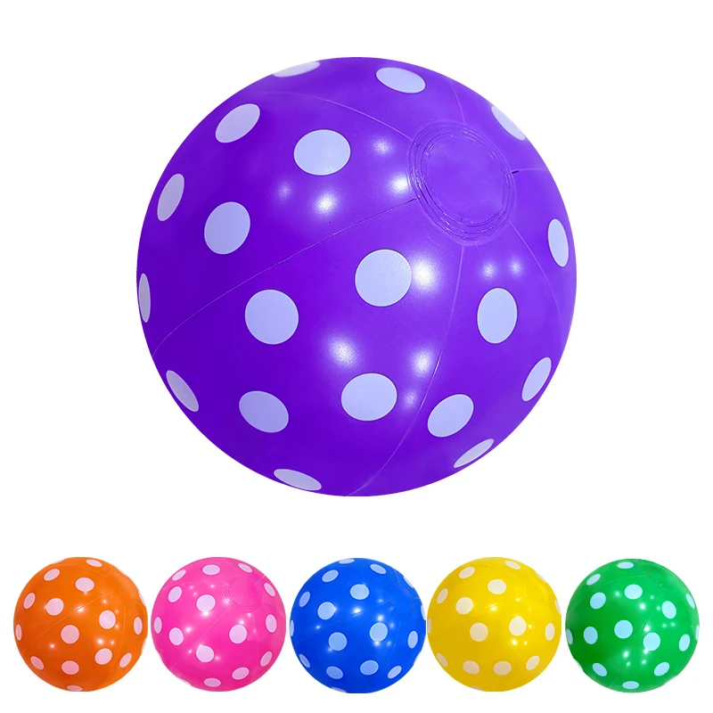 1pc Inflatable Dot Beach Balls PVC Plastic Balls The Best Choice For Water Entertainment Swimming Pool Beach Parties