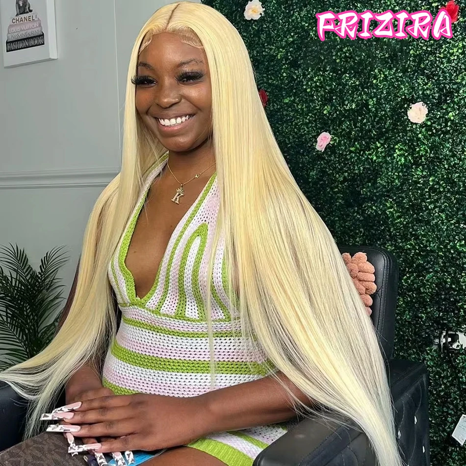 

30 Inch 250 Density 613 HD Lace Frontal Wig 13x6 Blonde Lace Front Wig Brazilian Straight 100% human hair Wig For Black Women