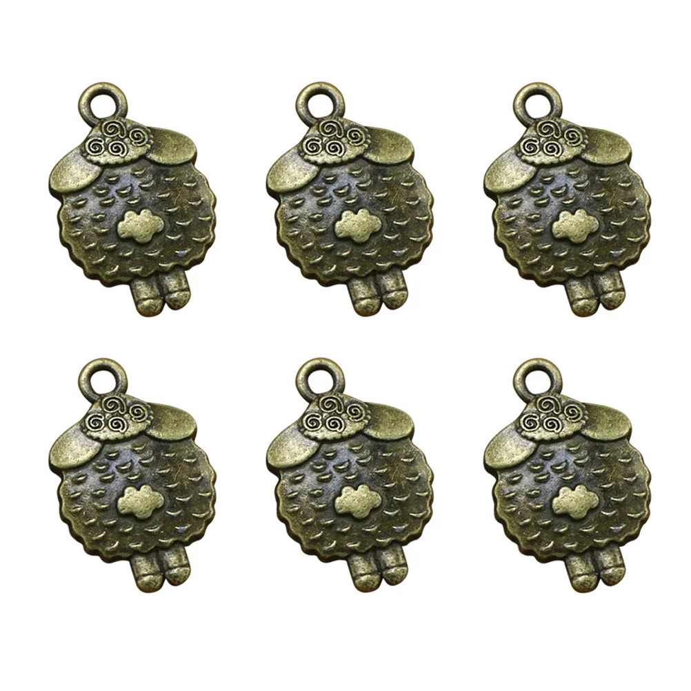 

20pcs Alloy Sheep Pendant Charms Simple DIY Jewelry Making Crafts Accessories Necklace Bracelet Earrings Decor