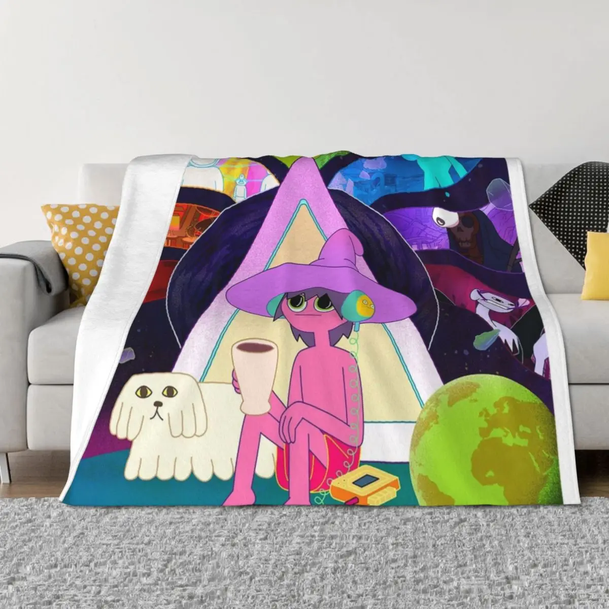 

Clancy & Charlotte Midnight Gospel poster Throw Blanket Hairys heavy to sleep Heavy Cute Plaid Blankets