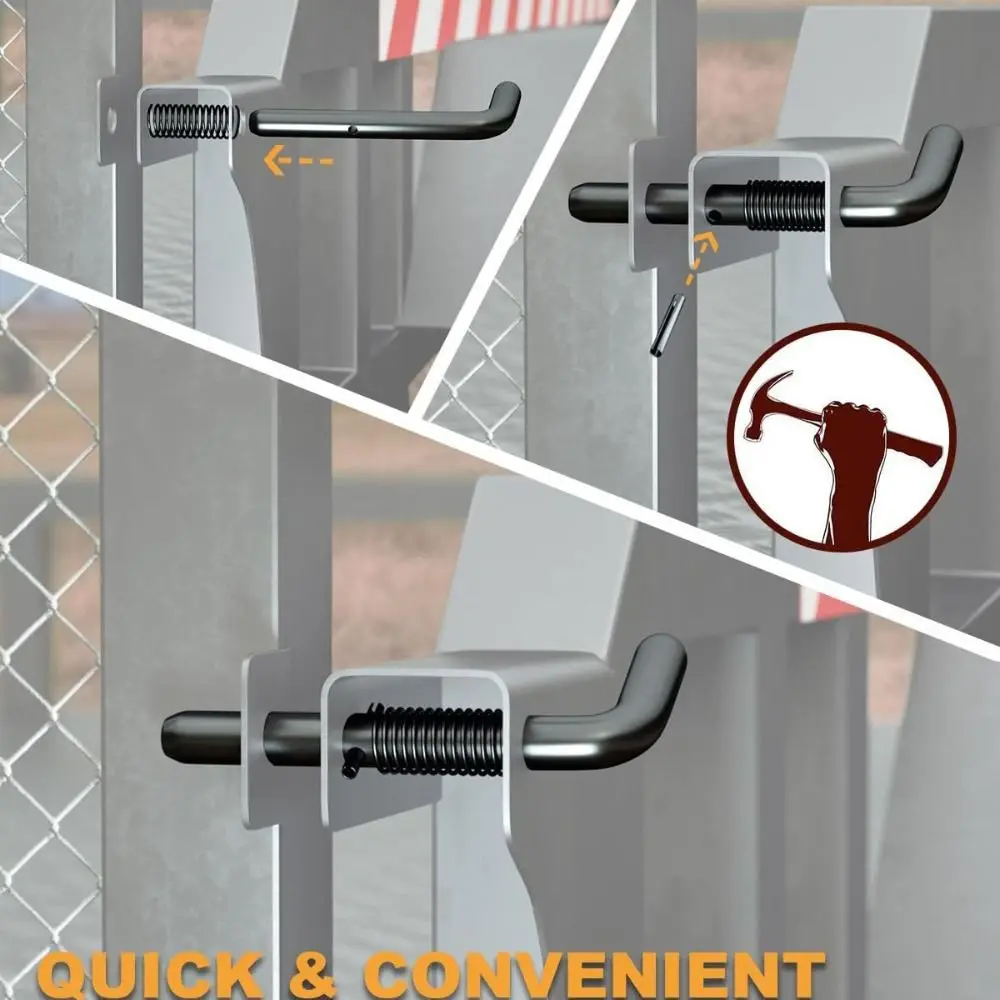 

Professional Steel Trailer Gate Pin Multi-functional Anti Rust Trailer Gate Latch Heavy Duty 819T Spring Latch Kit Gate Hardware