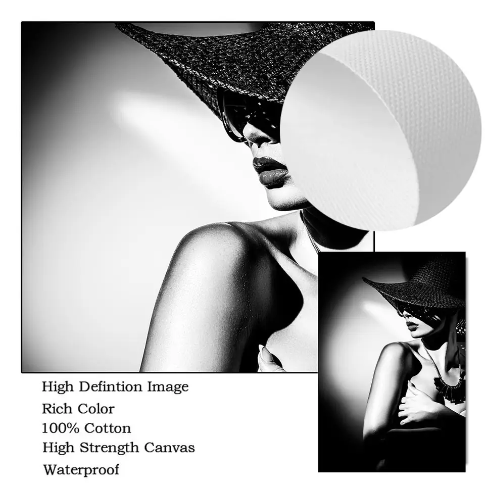 Black And White Poster Band Guitar Jazz Music Canvas Painting