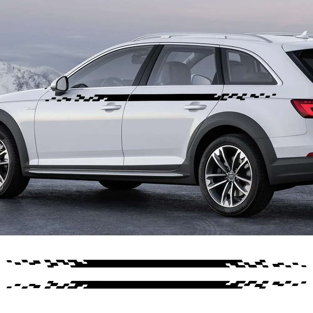 

Car Door Sticker Auto Side Body Strip Vinyl Film Decals Trims Decor Accessories For Audi A4 B8 B9 B7 8W 8K 8E B6 8H A4L Typ8D B5